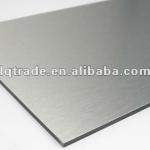 Silver brushed aluminum composite panel