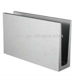 Aluminium glass channel/garde-corps aluminium/glass balustrade systems