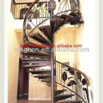 2013 top-selling indoor hand-forged metal spiral stairs
