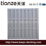 Tianze Outdoor garden wood plastic composite WPC fence 1800x1800mm