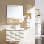 Popular Solid Simple Elegant Wooden Bathroom Cabinet Vanity