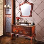 High End Red Oak Bathroom Vanity Cabinet Guangzhou Manufacturer (OP13-062-118)