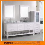 Waterproof floor-mounted Thailand oak white bathroom furniture-WINO-4053A modern bathroom vanity
