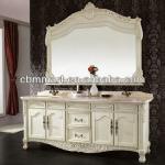 Antique white color bathroom vanity-0281-b8093