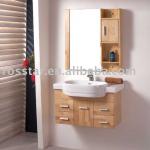 LX-3002 16mm oak board-5 mm mirror-zinc alloy handel bathroom cabinet-LX-3002