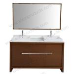 Bathroom vanity 60&quot; double basin and mirror