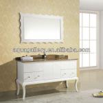 White 18mm Thainland Oak Floor Standing Bathroom Furniture