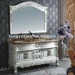 White color solid wood double sink vanities(D6027)-D6027