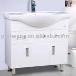 modern white PVC cheap bathroom vanity cabinet-PPW-NEW40