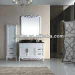 Simple European Solid Wood Bathroom Cabinet With Marble Countertop-HLE-8018