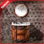 High-End Wooden Bathroom Vanity Cabinet With 5mm Silver Mirror