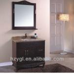 Carved New Brown OAK Bathroom Cabinet-YGL1302