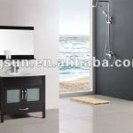 Modern Bathroom Vanity with tempered glass top-21522