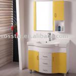 LX-3001 PVC board-siliver mirror-Stainless steel foot bathroom cabinet-LX-3001