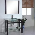 black Classic Glass Sanitary bathroom Furniture-BC13