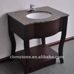 Hotel Wood Vanity Base-Bowed Apron Vanity Base