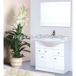 High Quality PVC Bathroom Wash Basin Cabinet, Ceramic Basin