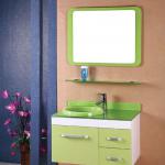 Australian style green PVC/MDF bathroom cabinet