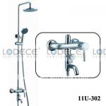 2012 bathroom exposed brass rain shower and shower set 11U-302-11U-302