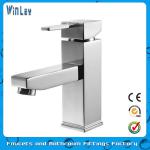 Chrome Plated Brass Single Handle Basin Faucet-Faucet WF10059