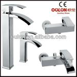 fashion chrome plated single lever brass basin mixer-OL-5000