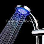 shower heads with led color change light