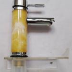 new fashion brass jade basin mixer faucet-PY163