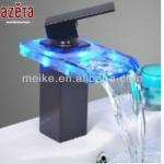 2014 New Design Brass Waterfall Led Faucet-MK2106J OB