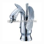 Deck Mounted Brass Wash Basin Mixer, Swan Shape-X3005