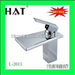 HAT L-2013 Brass waterfall basin faucet newest design tap shower water tap
