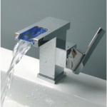LED square bathroom basin faucet-HTF-6601