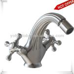 European stainless steel double handle bidet faucets-YH6004A