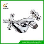 06074 New design brass chromed double handles bidet faucet-06074