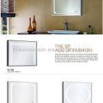 80x60cm silver coated bathroom led mirror
