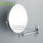 Hotel wall mount brass 3X bathroom magnifying mirror