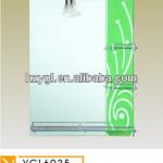 Zhejiang Manufacturer Bath Paint Wall Mirror with Glass Shelf