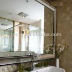 6mm bathroom mirror with stainless steel frame-bathroom mirror