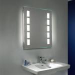 Ambient illuminated wall mirror M-024-A7050-FL