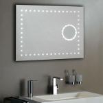 bathroom illuminated mirror with 3X magnification mirror M014A-6080LDFD