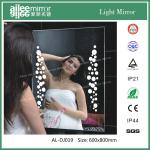 salon acrylic mirror led girls makeup mirror