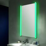 Ambient bathroom shaving mirror with defogger pad M-027B-60120-LED-RGB-M-027B-60120-LED-RGB