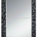 Fancy painted bathroom mirrors with a shelf-F683