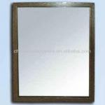 wood framed mirror-K174