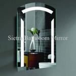Arch frosted silver wall mirror