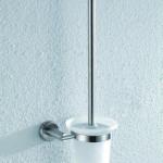 wall mounted decorative stainless steel toilet brush holder-7979