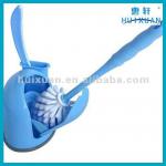 plastic handle toilet brush with base set-HX-Y32305