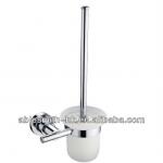 Washroom Sanitary Ware WC Fitting Wall Mounted Chrome Surface Toilet Brush Holder-8809