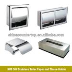 Stainless Steel Toilet Paper and Tissue Holder-