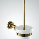 nice golden color stand wear toilet brush holder-72610