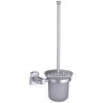 Aluminum Toilet Brush with glass holder-X10057-7